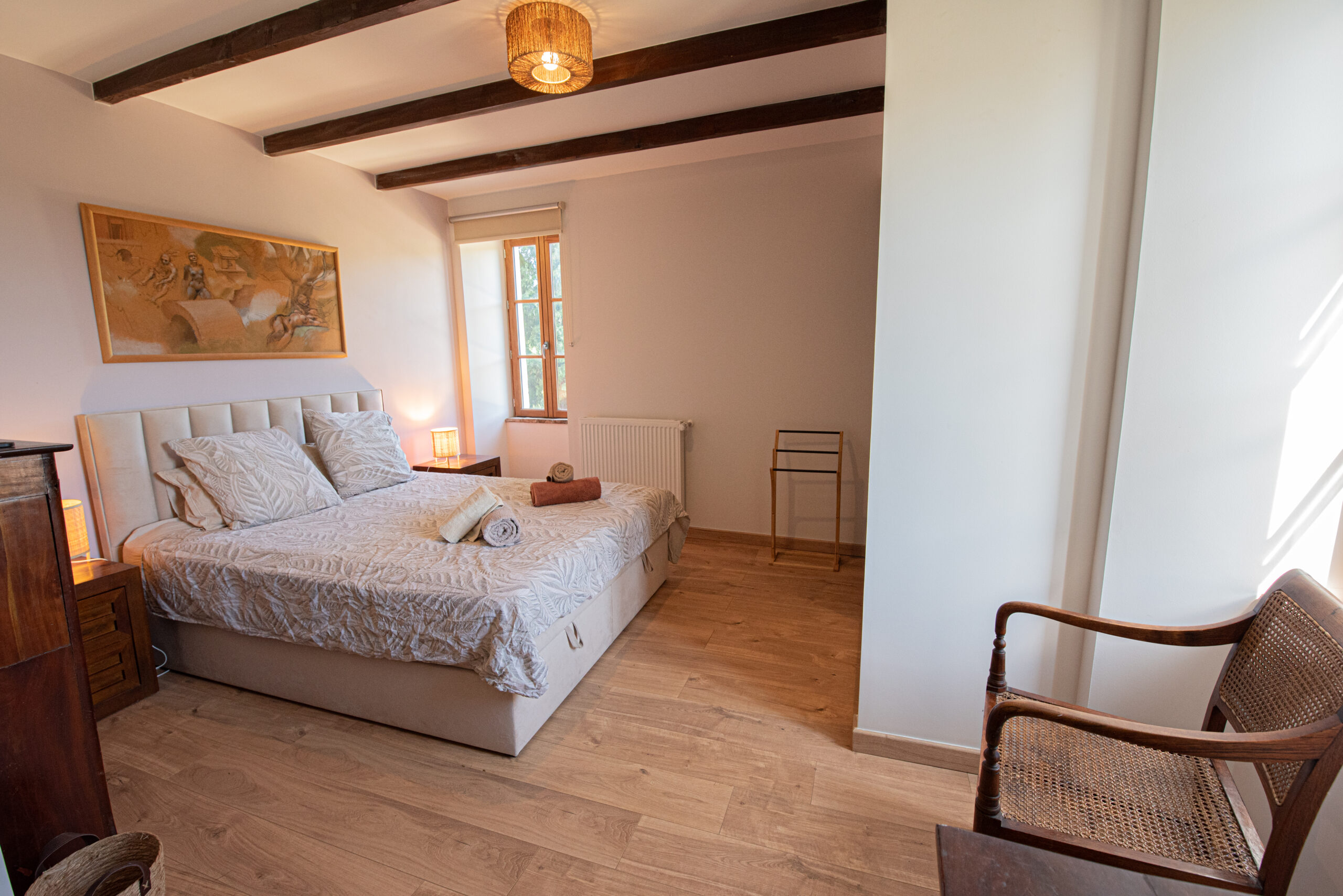 Niveau 1 :  Chambre beige Lit double 160